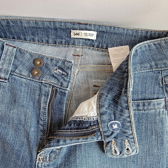 Lee Vintage Cropped Jeans Sits Just below Waist Size 8 - Picture 3 of 8